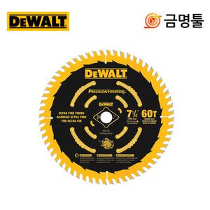 디월트 DW3196 목공용팁쏘 185mm 60날 1.6T HS7600호환용 원형톱날