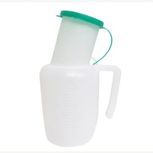 남성병원환자소변기 휴대용뚜껑있는소변통1000ml 플라스틱손잡이통