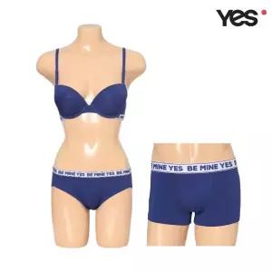 [롯데백화점]예스 시그니쳐 블루 커플속옷SET YDWBZ472YDWPZ472YDMDZ472
