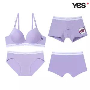 [롯데백화점]예스 도넛박스 바이올렛 커플속옷SET1 YSWBZ813YSWPZ813YSMDZ813