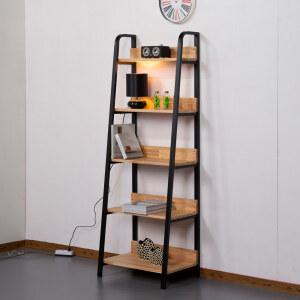 란테 철제 5단 600 원목 선반 장식장