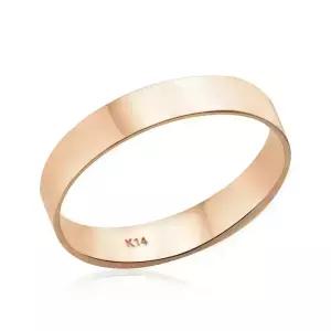 [비앤비골드] 18K 심플링 3.5mm 민자 평반지 NPR28701