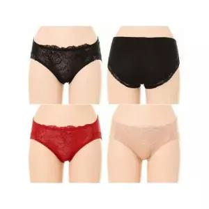 [솔브]비너스 여자면팬티 레이시한디자인 미디기장  3종택1 VPTQ863A SKRDBK_P308501751