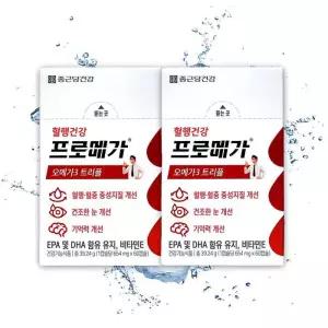 [종근당] 종근당건강 리뉴얼 프로메가 오메가3 트리플 장용성 캡슐 654mg 60캡슐 X 2