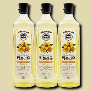 [기타] 사조 해표 카놀라유 식용유 바삭한 튀김 부침 900ml 3개