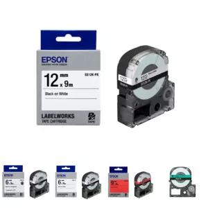 ( EPSON) 라벨테이프 12mm ( SS12K 흰색 검정)/정품/테잎/테프/색상/라벨프린터/테이프/너비/카트리지/인쇄