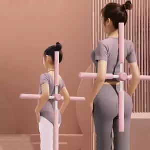 말린 그레이 자세 기 목 어깨 허리 굽은등 스트레칭 요가 기구 막대 바 체형