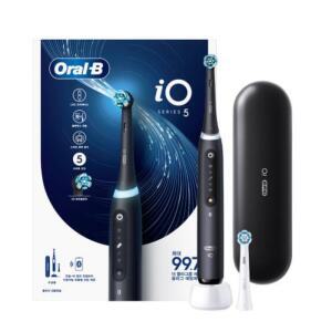 오랄비 전동 진동 칫솔 iO5 블랙 + 리필모 화이트