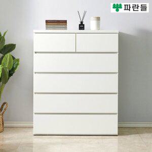 파란들가구 1000 속깊은 상2칸 5단서랍장 광폭서랍장 서랍옷장