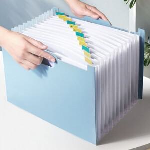 봉바겐 파일 보관박스 파일홀더 스탠드 아코디언 포켓 파일첩 클리어파일 자바라 플라스틱 케이스