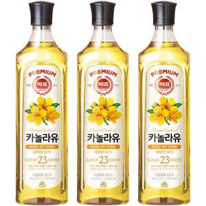 해표 1+1+1 카놀라유 900ml x 3개