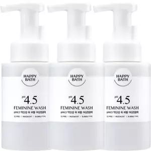 해피바스 PH4.5약산성 순한 쑥 버블 여성청결제 300ml x3개 아이와 함께쓰는 저자극