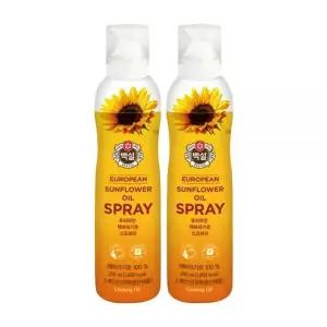백설 해바라기유 스프레이, 200ml, 2개