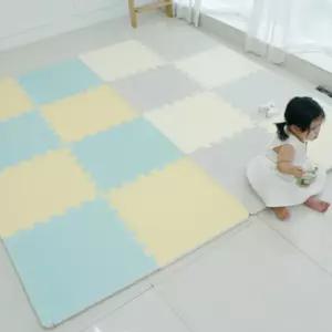 kc인증 유아 퍼즐매트 50X50cm 두께 3cm 논슬립 엠보 쿠션매트 층간소음방지 거실 플레이매트
