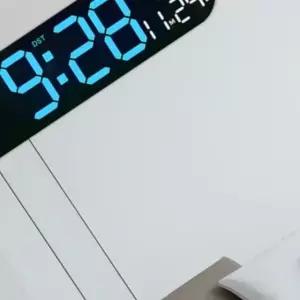 라운딩 5502 LED 벽시계 무드등 빛센서 시계