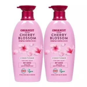 오가니스트 체리블라썸 수분영양 컨디셔너(비건) 500ml x 2개
