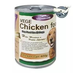 [셀러에이드]맛있는 닭고기 애견 간식 캔 400g 24개