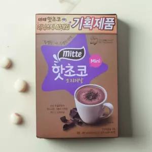 미떼 핫초코 오리지날 미니 스틱 40개입 1박스 겨울 간식 오리지널