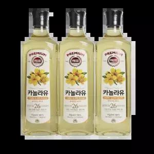 사조 카놀라유 900mL x 3개