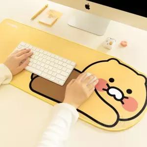 울언니추천샵 카카오 형태 데스크 장패드 춘식이 고구마 게이밍장패드 키보드패드 따뜻한마우스패드
