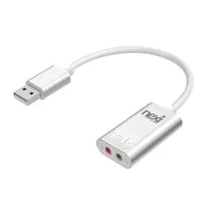 NEXI USB 사운드카드 NX-U20STC 외장형 젠더 NX614