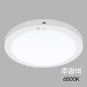 led 원형 더심플 무타공 엣지 직부등 센서등 현관 베란다 8인치 10인치 20w 24w 플리커프리