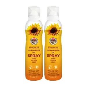 백설 해바라기유 스프레이, 200ml, 2개