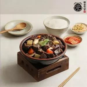 [마음식당] 국내산 뼈없는 소갈비찜 500g x 4팩, 실온보관 순살갈비