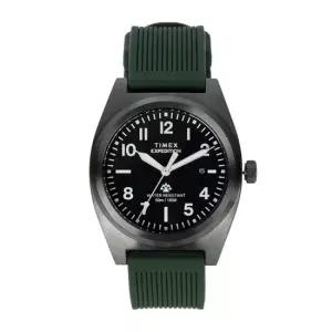 타이맥스 25FW 블랙 카키 익스페디션 캡스톤 실리콘 스트랩 39mm 손목 시계 TW2Y18000