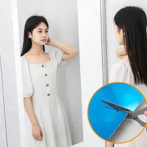 벽 거울 시트지 인테리어 안전 현관문 붙이는 거울 시트지 아이 벽걸이 작은방 깨지지 아크릴 부착형 안방