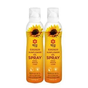 [하프클럽/CJ제일제당]백설 유러피안 해바라기유 스프레이 200ml x2개