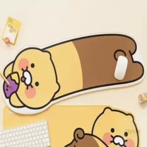 카카오 데스크 장패드 춘식이 고구마 방수장패드 데스크가죽매트 사무용책상깔판