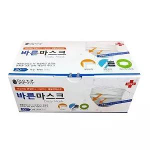 [하프클럽/셀러허브_여성트랜드패션]바른마스크 일회용마스크 고급형 30매