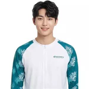[하프클럽/디스커버리]디스커버리 남성 루즈핏 풀집업 래쉬가드 DMSW67043-TQS