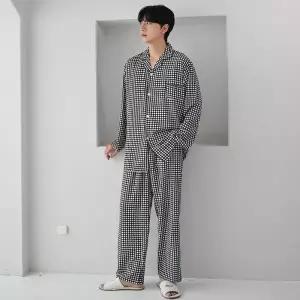 글램공감 팰리스 남성 긴팔 봄가을 잠옷 홈웨어 투피스 4c오로 OLOrs 1157219