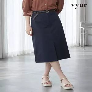 [vyur] 벨트세트 H라인 면 스커트 (ZNSKP401)