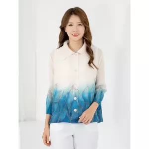 엄마옷 플리츠 볼레로 자켓 7부 605FGH201 마담/중년여성/빅사이즈/50대/60대