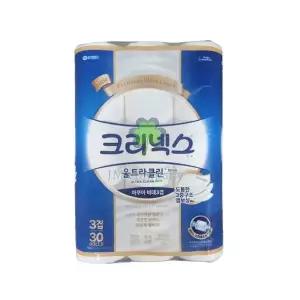 유한킴벌리 크리넥스 울트라클린 화이트 비데 3겹 30m 30롤 X1팩