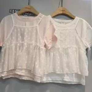 치크 DP01 플라워 뷔스티에 반팔티SET  CKRA26486