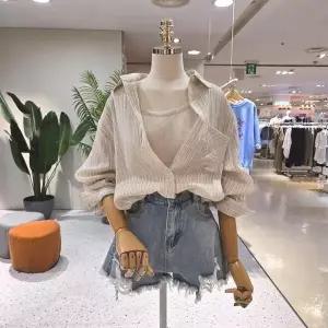 에잇컨셉 C26F7FNB030 아사 사선줄지 포켓셔츠