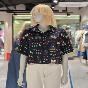 베네통 배네통 패턴시어커서 블라우스 BABLA6631 561612