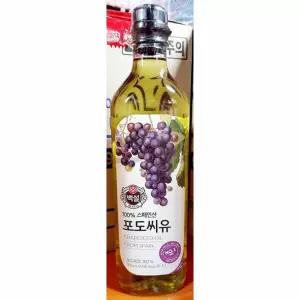 둘섭 포도씨유 백설 900ml X4 치킨식용유 계란후라이기름 계란후라이식용유