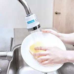 국산 브랜서 BR-710 수압상승 절수 녹물제거 싱크대 수전 필터 헤드 코브라형+리필필터 (6개월분)