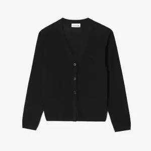 라코스테 26SS 여성 썸머 브이넥 가디건 AF142E-56G 031(블랙) 1000821187992