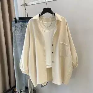 여성 빅사이즈 남방 봄여름 오버핏 캐주얼 셔츠자켓 간절기 롱셔츠