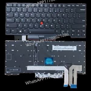 백라이트 노트북 키보드 US RU LA 레이아웃 (레노버 씽크패드 T480S E480 L380 T490 P43s 호환)