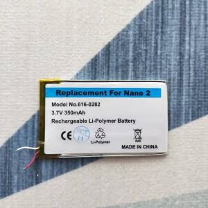 ISUNOO 고용량 3.7V 리튬 이온 배터리 교체용 350mAh 아이팟 나노 2 2G 2세대 MP3용  도구 포함