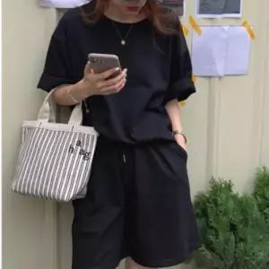 [텐바이텐][홍은]반팔 반바지 트레이닝 세트 여성 2컬러 여름 캐주얼룩 상하 츄