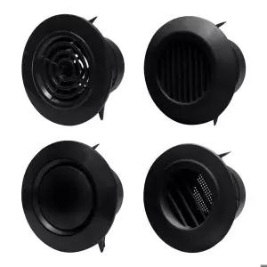 다양한 모양 에어 벤트 캡 추출 밸브 그릴 공기 순환 벤트 커버 덕트 환기 커버 액세서리 75mm 100mm 150mm