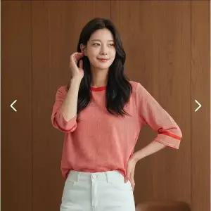 [PAT]스트라이프 라운드 블라우스 1L42507_HDD
